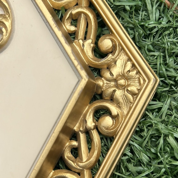 Vintage Dart Syroco Gold Diamond Lock & Key Wall Plaques No. 4271 - Picture 4 of 11